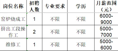 山东华澳陶瓷科技有限公司招聘信息